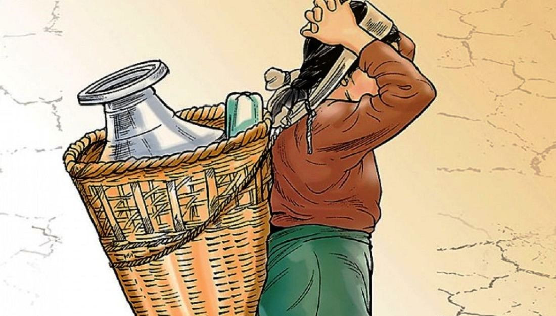 सुर्खेतको वीरेन्द्रनगरमा खानेपानीको समस्या