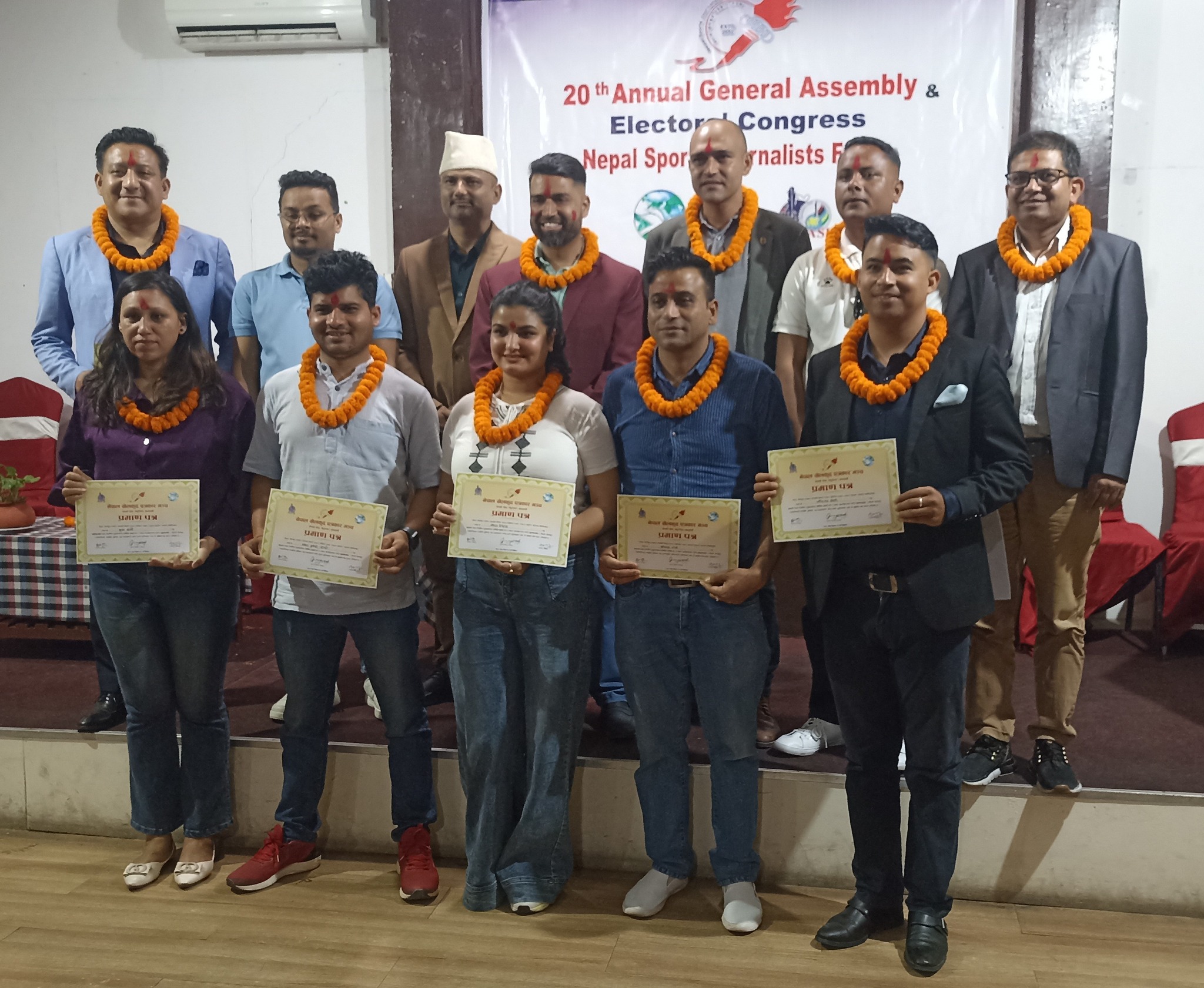 खेलकुद पत्रकार मञ्चको अध्यक्षमा अधिकारी निर्वाचित