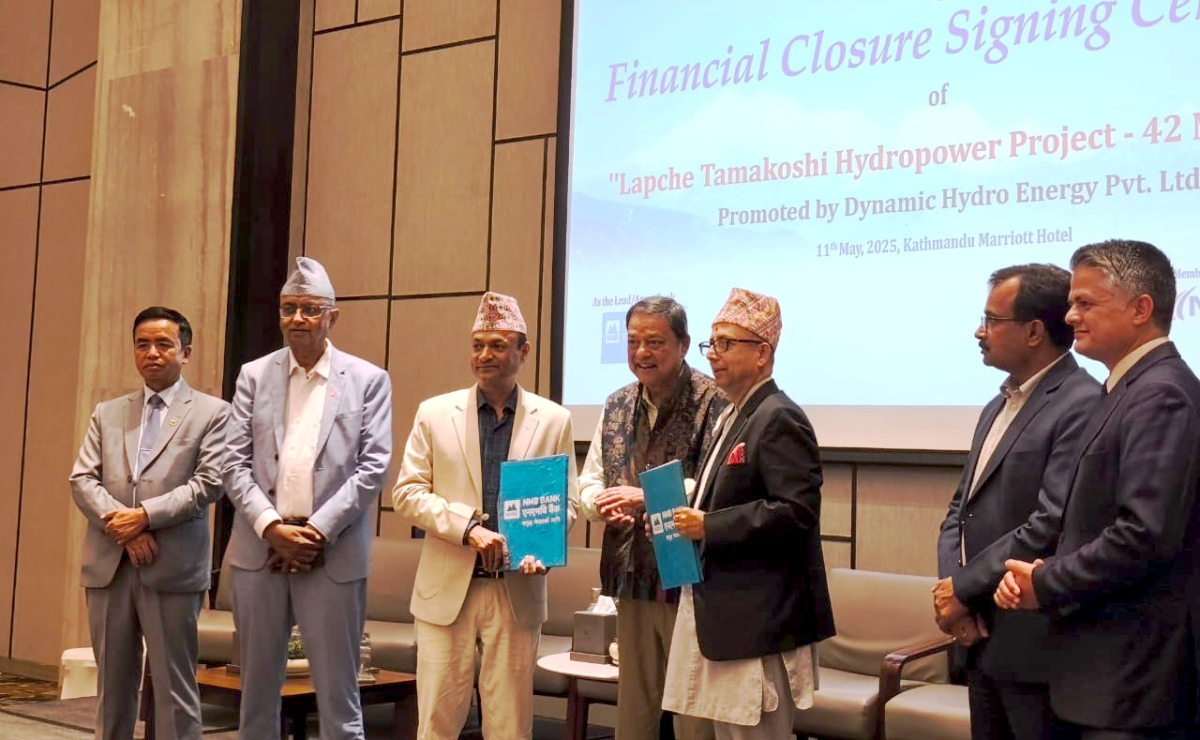 एनएमबी बैंकको अगुवाइमा चार बैंकले लाप्चे तामाकोसीमा लगानी गर्ने, चेपे खोला क्यास्केडमा एकल लगानी