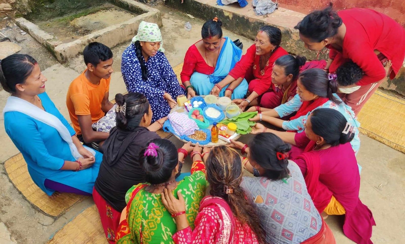 आमा समूहले सुरू गरे गर्भवती पोषण नाङ्लो कार्यक्रम