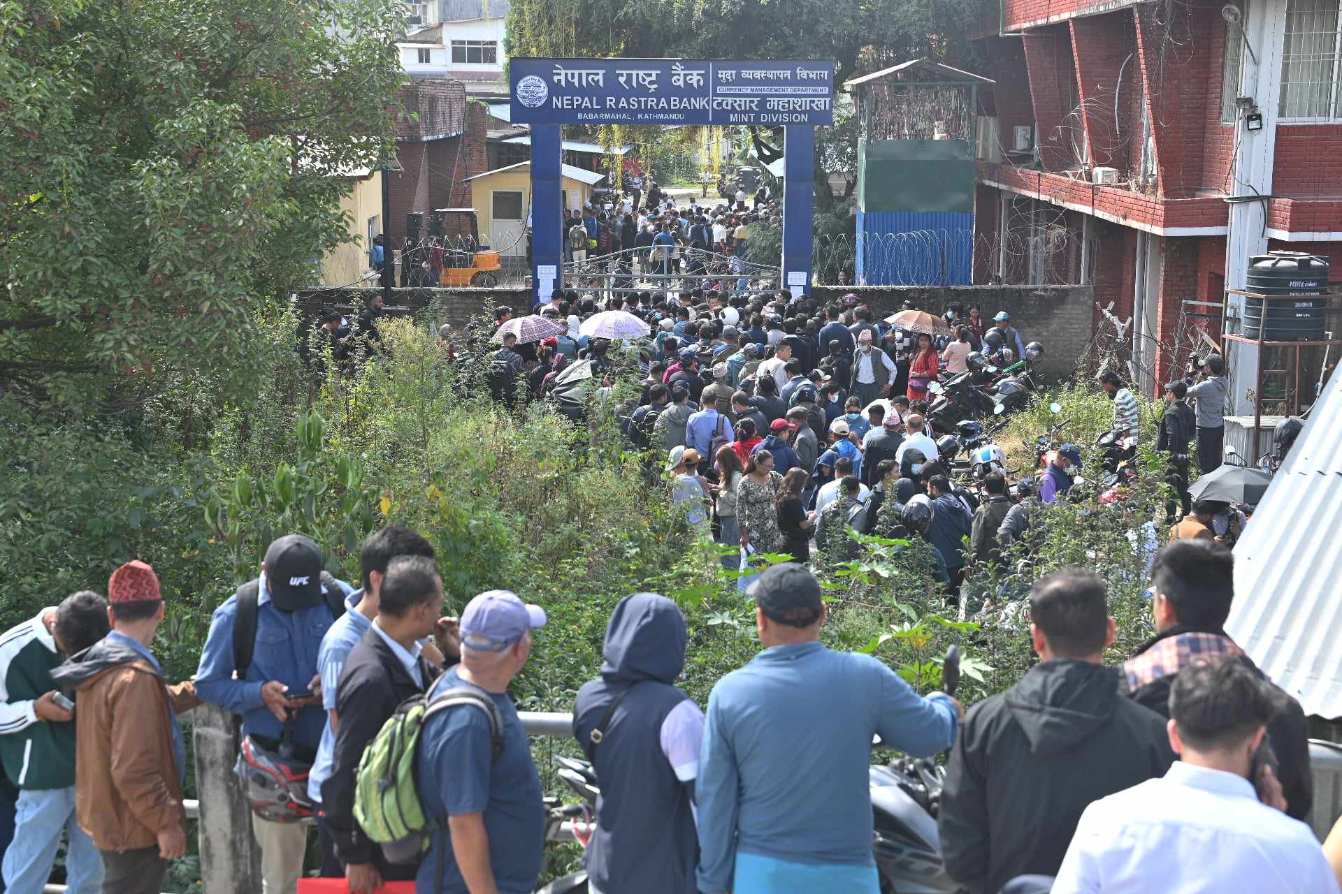 राष्ट्र बैंकको टक्सार महाशाखामा असर्फी किन्नेको भीड (तस्वीरहरू)