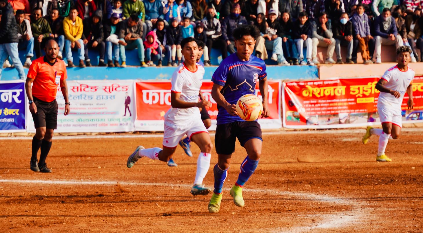 विराटनगरलाई हराउँदै चर्च ब्वाइज फाल्गुनन्द गोल्डकपको सेमिफाइनलमा 