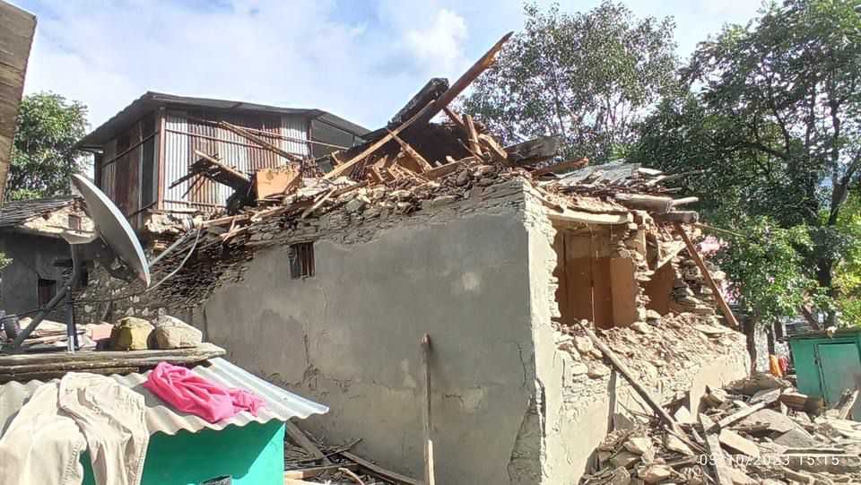 सुदूरपश्चिममा भूकम्पः तालकोट गाउँपालिका-१ को कार्यालय भत्कियो, केही विद्यालयका भवनमा पनि क्षति