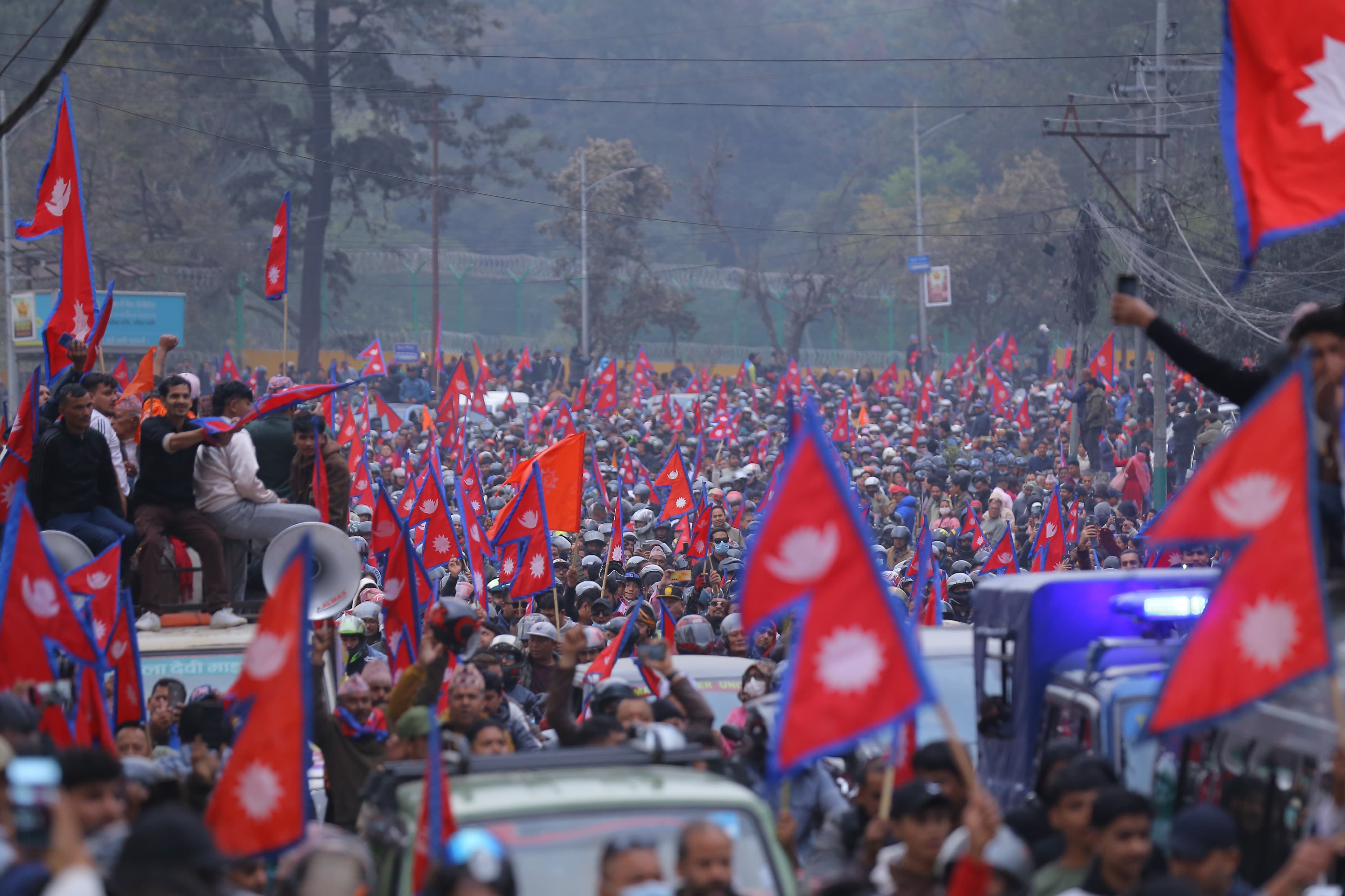 'माग्ने राजा'का लागि ज्ञानेन्द्रको स्वागतमा भएको प्रदर्शनको भिडियो खिचियो, उनकै भने खिचिएन