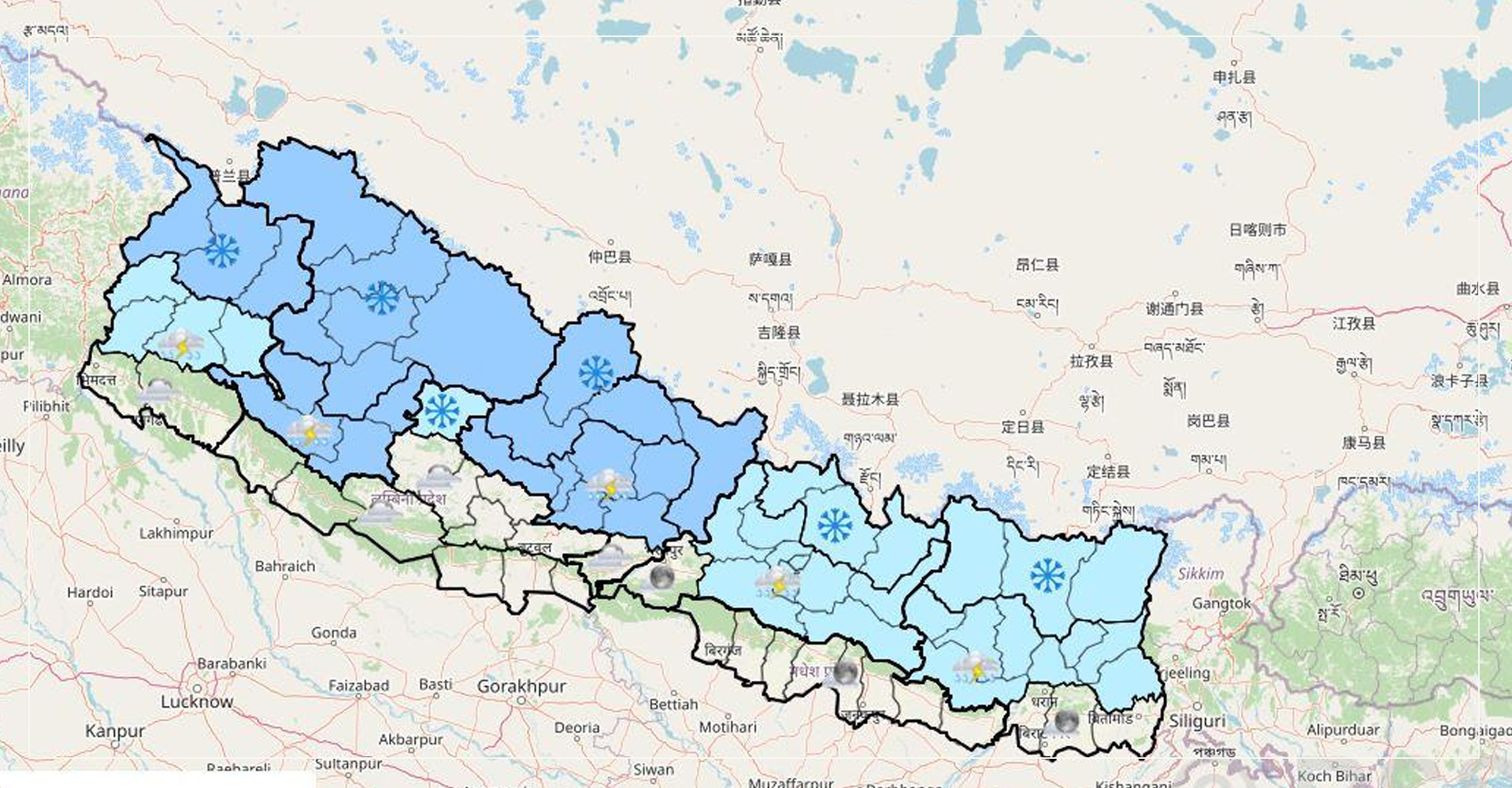 आज यी पाँच प्रदेशमा हावाहुरीको सम्भावना, सतर्कता अपनाउन महाशाखाको आग्रह