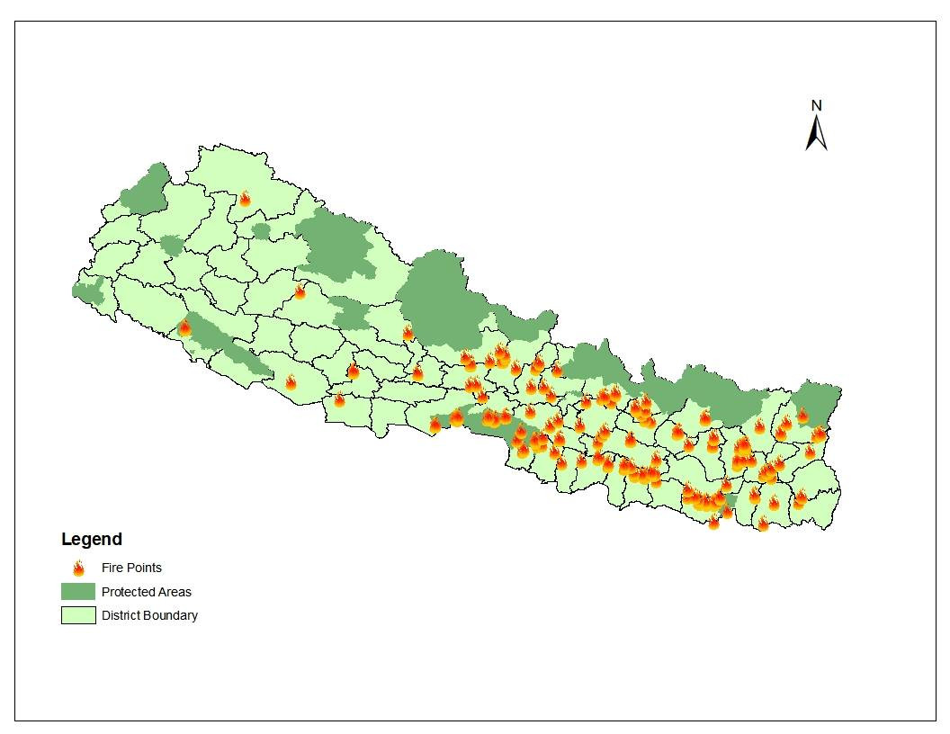 एकै दिन २१३ स्थालमा डढेलो