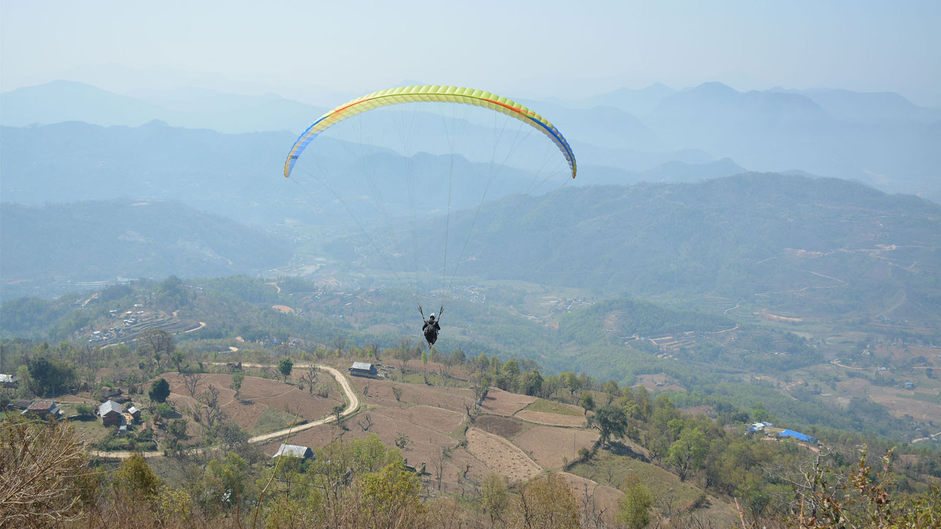 प्याराग्लाइडिङको सफल परीक्षण