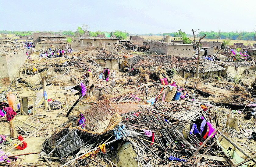 हुरी प्रभावित क्षेत्रमा महामारीको जोखिम