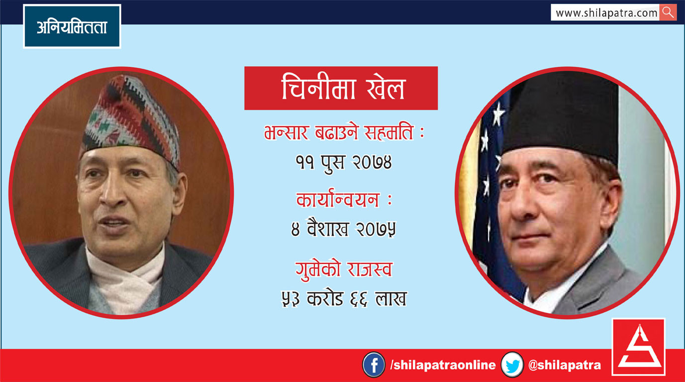 दुई अर्थमन्त्रीका कारण गुम्यो साढे ५३ करोड राजस्व