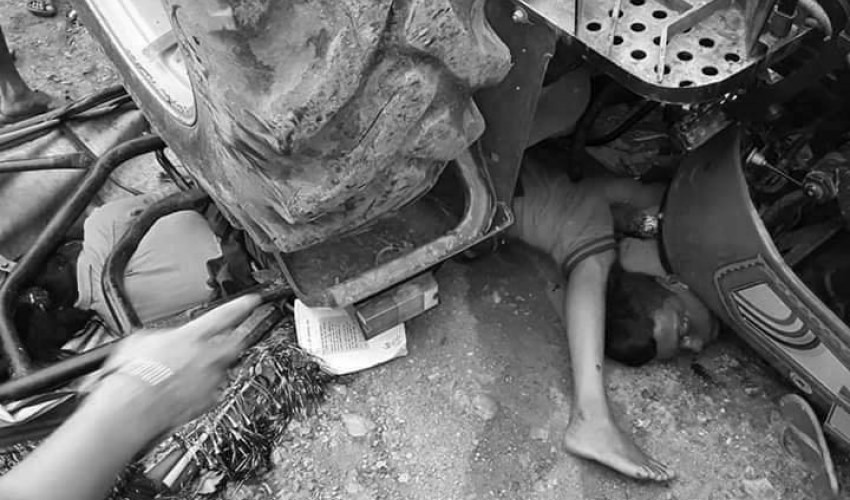 ट्याक्टर दुर्घटना हुँदा तीन विद्यार्थीको मृत्यु