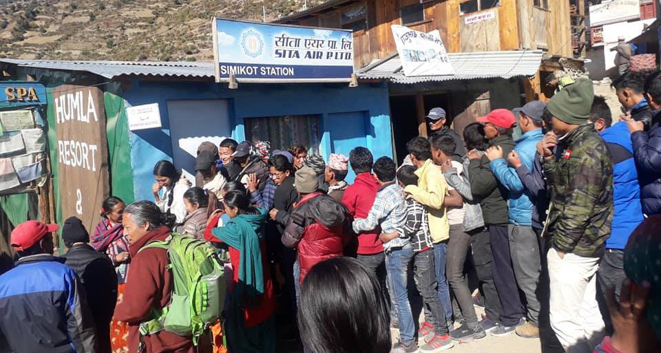 हवाइ टिकटमा ठुलाबडाकै हालीमुहाली, हुम्लामा यात्रुको बिचल्ली