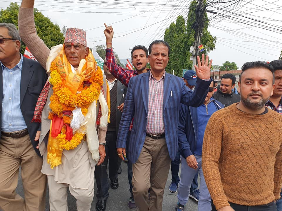 कास्की २ को उपनिर्वाचन प्रचारमा कांग्रेसको ‘जम्बो’ टोली
