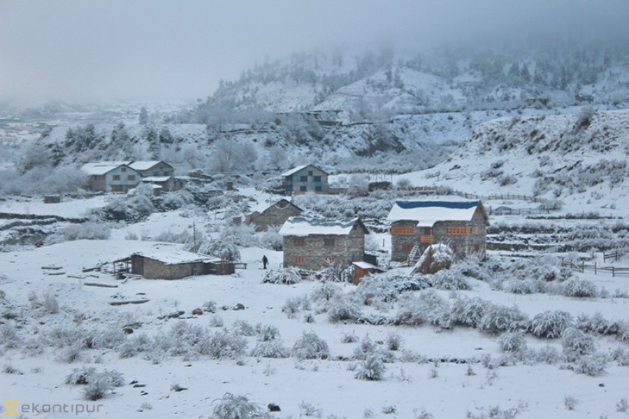 कर्णालीका हिमाली जिल्लाको तापक्रम माइनस १० डिग्री