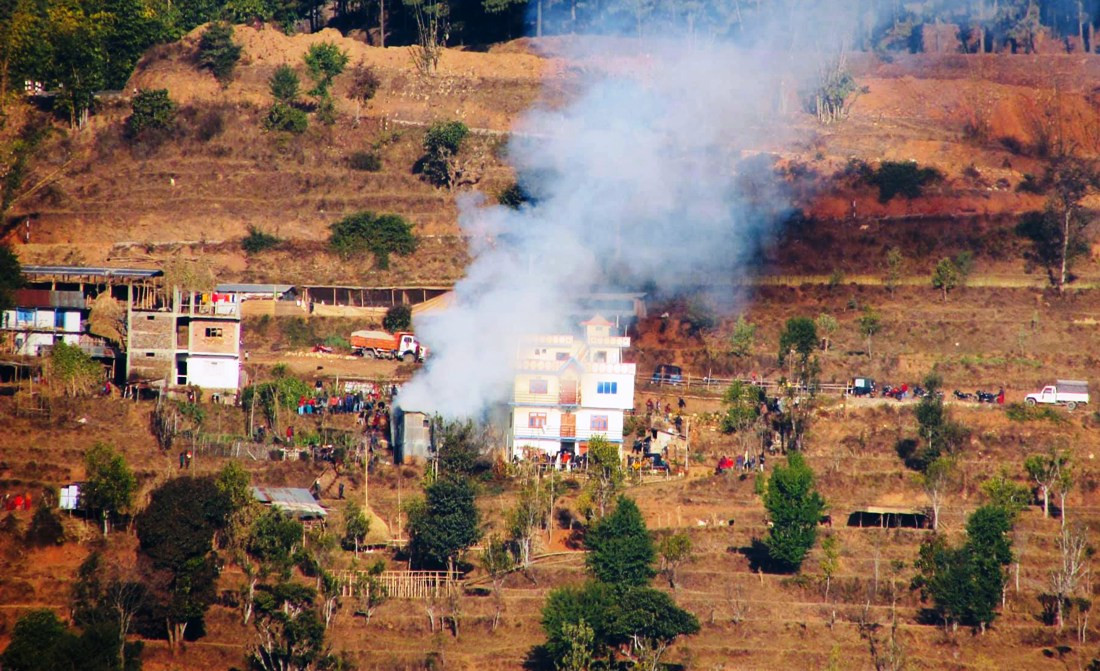 विद्युत् सर्ट भएर आगलागी, ४८ लाखको क्षति