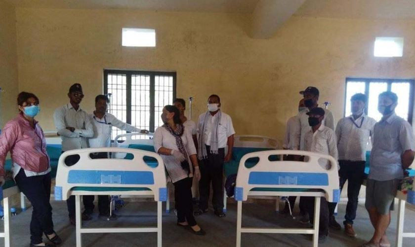 सेनाको सहयोगमा १३ शय्याकाे क्वारेन्टाइन निर्माण
