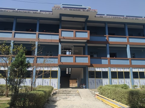 एपीएफले बनाउन लागेको १ सय ४० बेडको कोरोना अस्पताल अन्तिम चरणमा