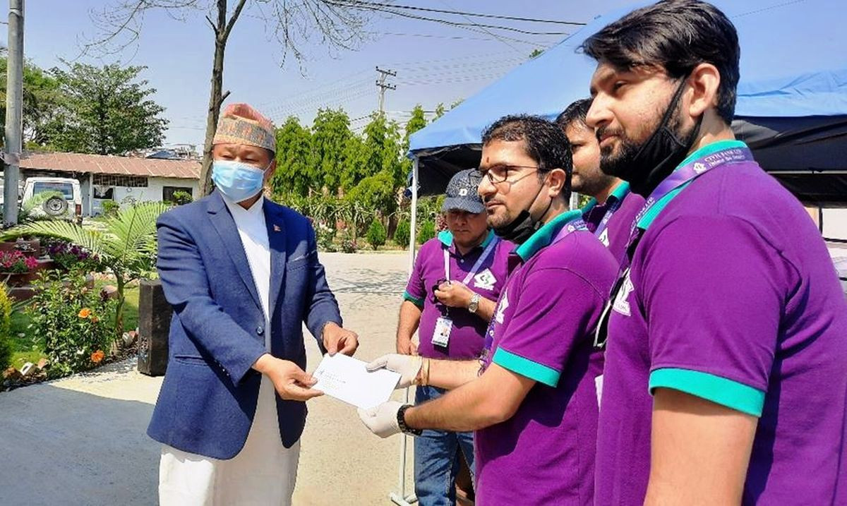 प्रदेश १ सरकारकाे ‘जनसुरक्षा’ कोषमा सिभिल बैंकको ५ लाख सहयाेग