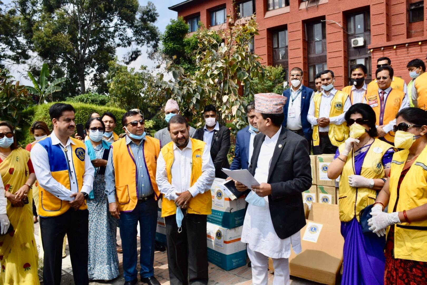 सरकारलाई लायन्सको सहयोग