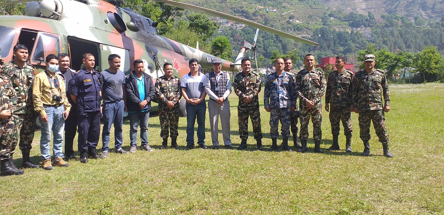 कालापानी क्षेत्रको अनुगमनपछि काठमाडौं फर्कंदै गृह मन्त्रालयको टोली