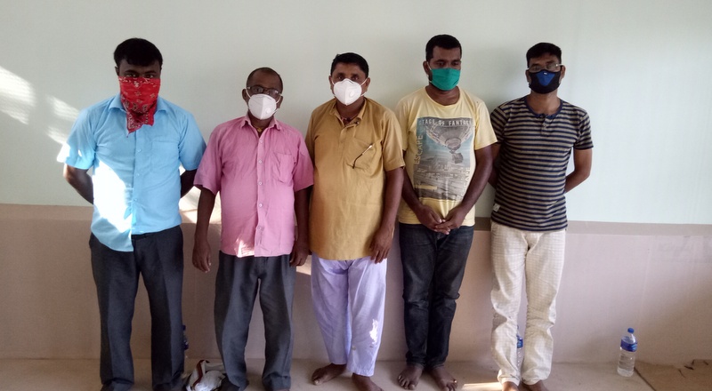 जुवाको खालबाट २ लाख नगदसहित ५ जना पक्राउ