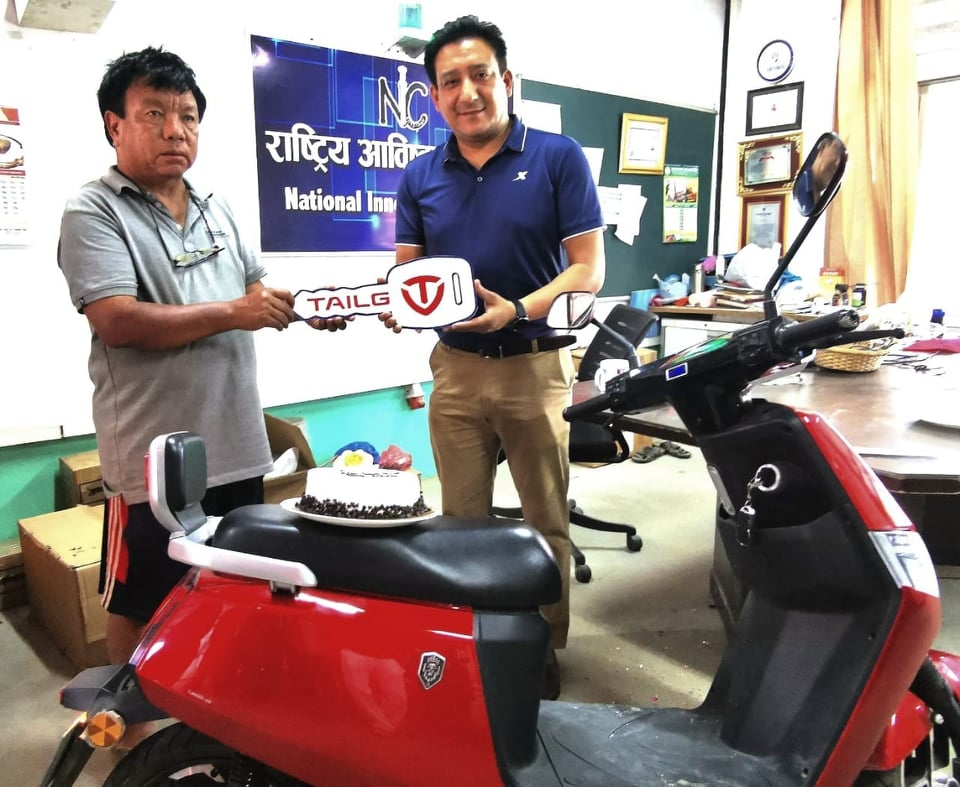 टेल्जी नेपालले आविष्कार केन्द्रलाई दियो इलेक्ट्रिक स्कुटर, एक्सचेञ्ज तथा नगद छुटको घोषणा
