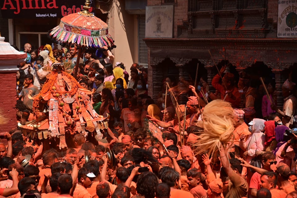 मध्यपुर थिमिमा सिन्दुर जात्राको रौनक (तस्वीरहरू)