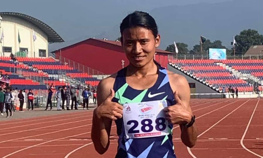 बागमतीकी सन्तोषीले जितिन् दोस्रो स्वर्ण
