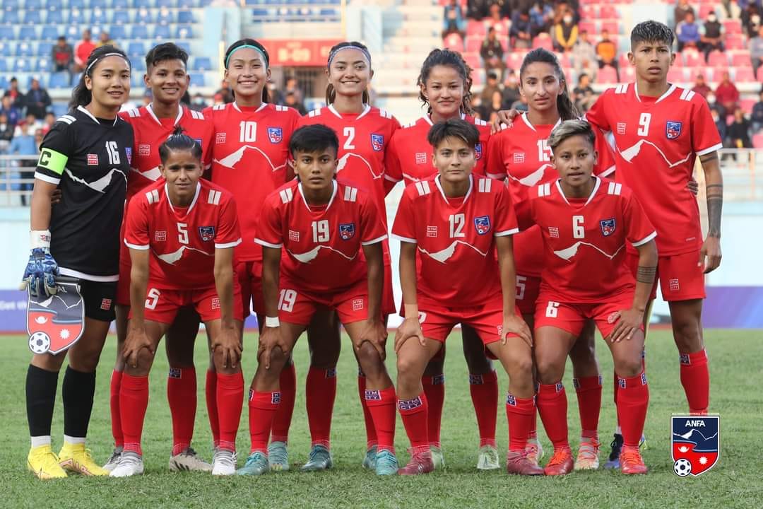 १९औँ एसियाली खेलकुद : नेपालले महिला फुटबलमा बङ्लादेशसित बराबरी खेल्यो