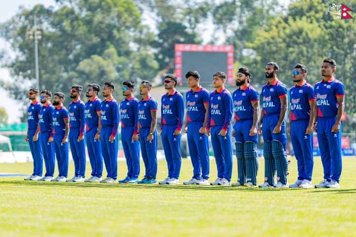 नेपाल  जिततर्फ अग्रसर, ३२ रन बनाएर ओपनर आसिफ शेख आउट