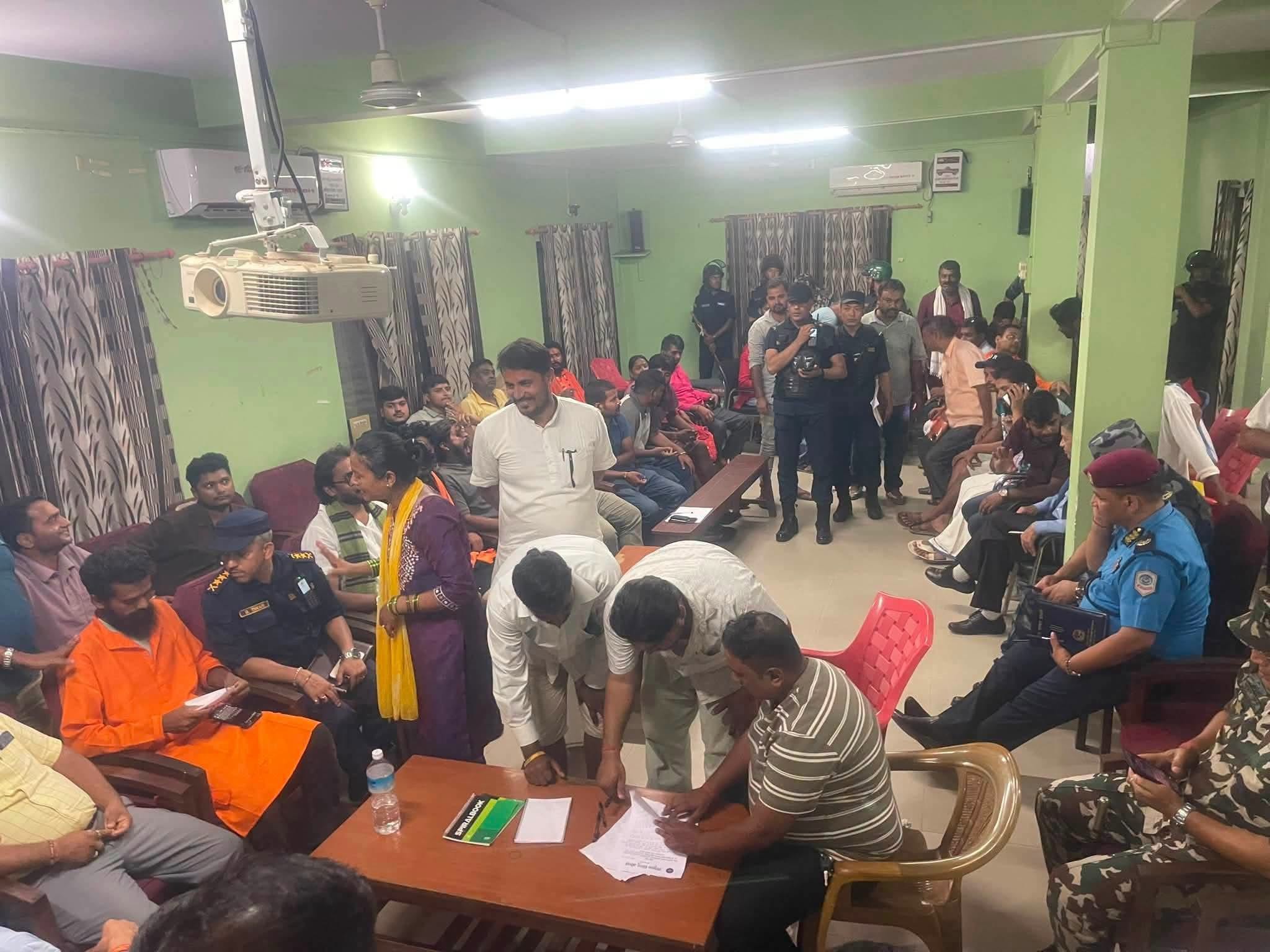 सरकार र हिन्दुवादी मोर्चाबीच ११ बुँदे सहमति