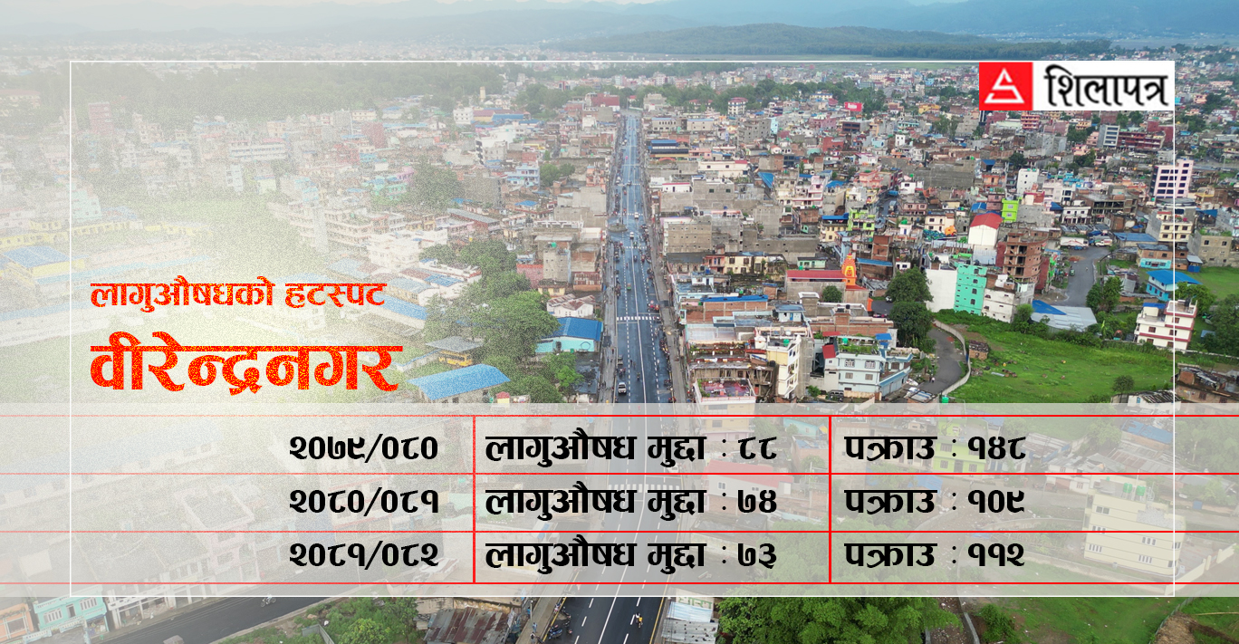 लागुऔषध दुर्व्यसनीको ‘हटस्पट’ बन्यो वीरेन्द्रनगरः स्थानीय सरकार अपनत्व लिँदैन, प्रहरीलाई चुनौती