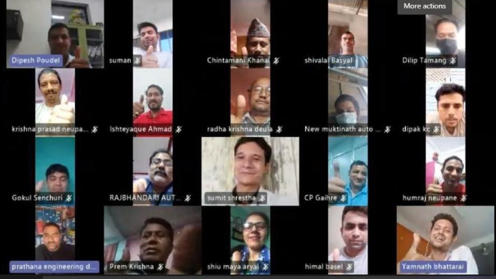 ६० हाइवे टेक्निसियनलाई सिप्रदीले दियो तीनहप्ते तालिम 