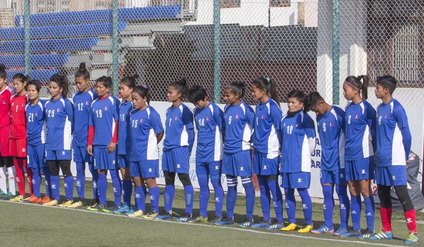 साफ यू–१९ महिला फुटबल : नेपाल श्रीलंकासँग आज भिड्दै
