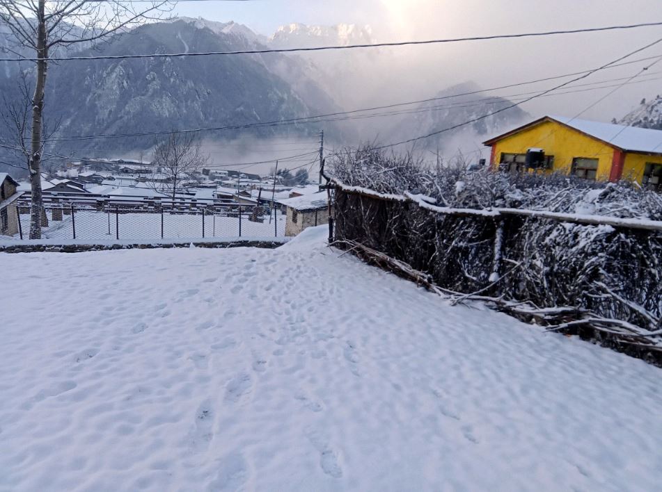 हुम्लामा पुनः हिमपात - तापक्रम माइनस ११ डिग्रीभन्दा माथि