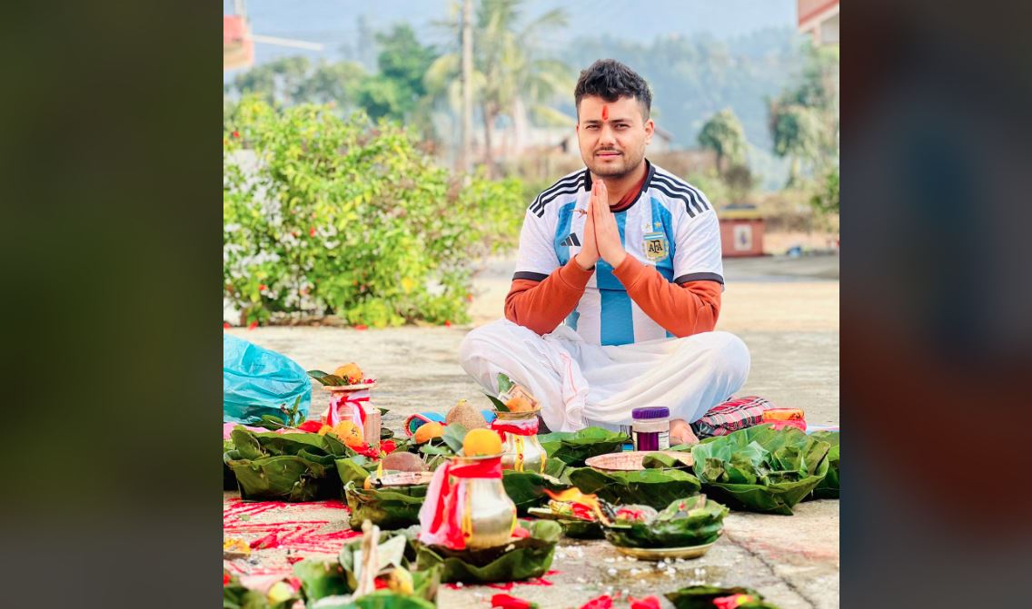 हेटौंडामा गरियो मेसीको नाममा ९ ग्रहको पूजा