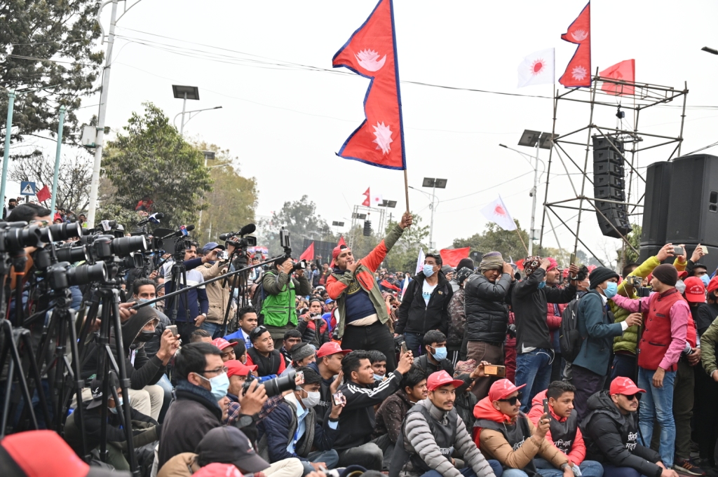 प्रचण्ड-माधव नेपाल समूहको प्रदर्शनमा जे देखियो [फोटो फिचर]