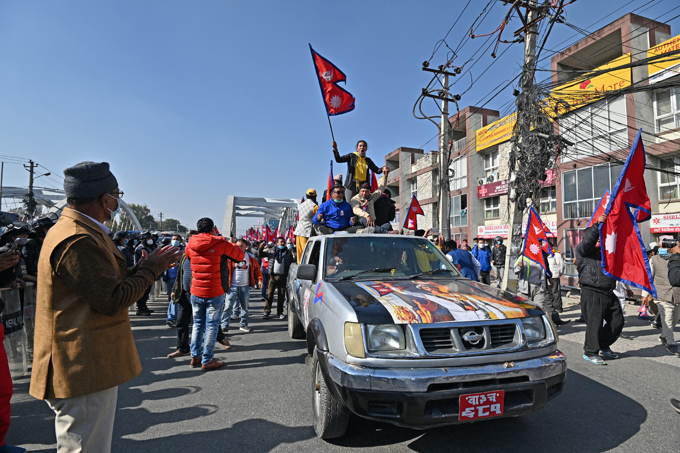 काठमाडौंमा राजावादीको प्रदर्शन [फोटो फिचर]