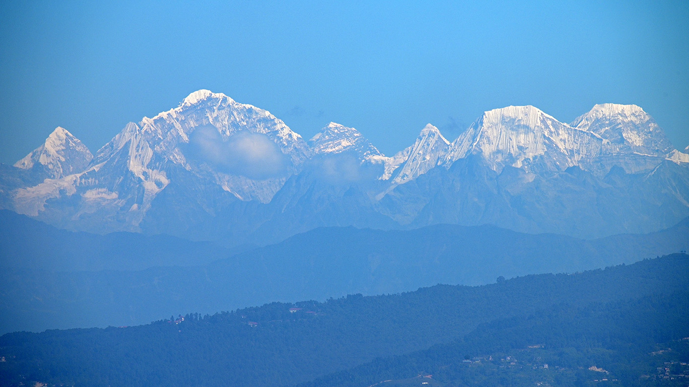 काठमाडौंबाट देखियो सगरमाथा