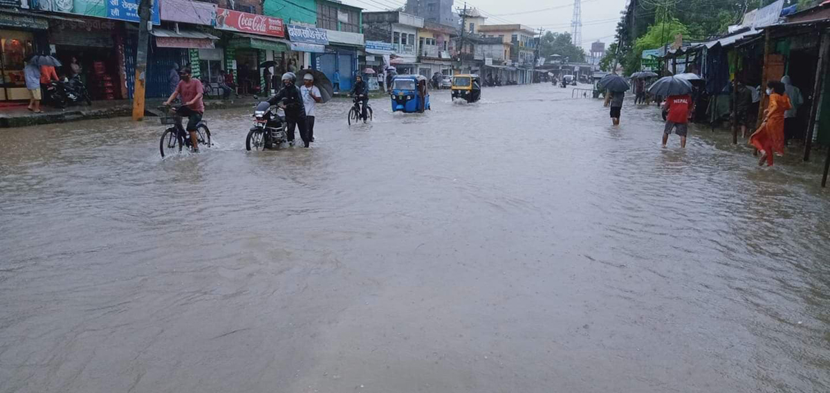 धनगढी जलमग्न, बाजुरामा वडाध्यक्षकी आमा बाढीमा बेपत्ता