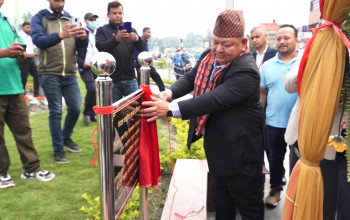 टर्मिनल भवन शिलान्यास गर्दै मन्त्री आलेले भने-पान खाएर पिचिक्क थुक्ने काम नहोस्