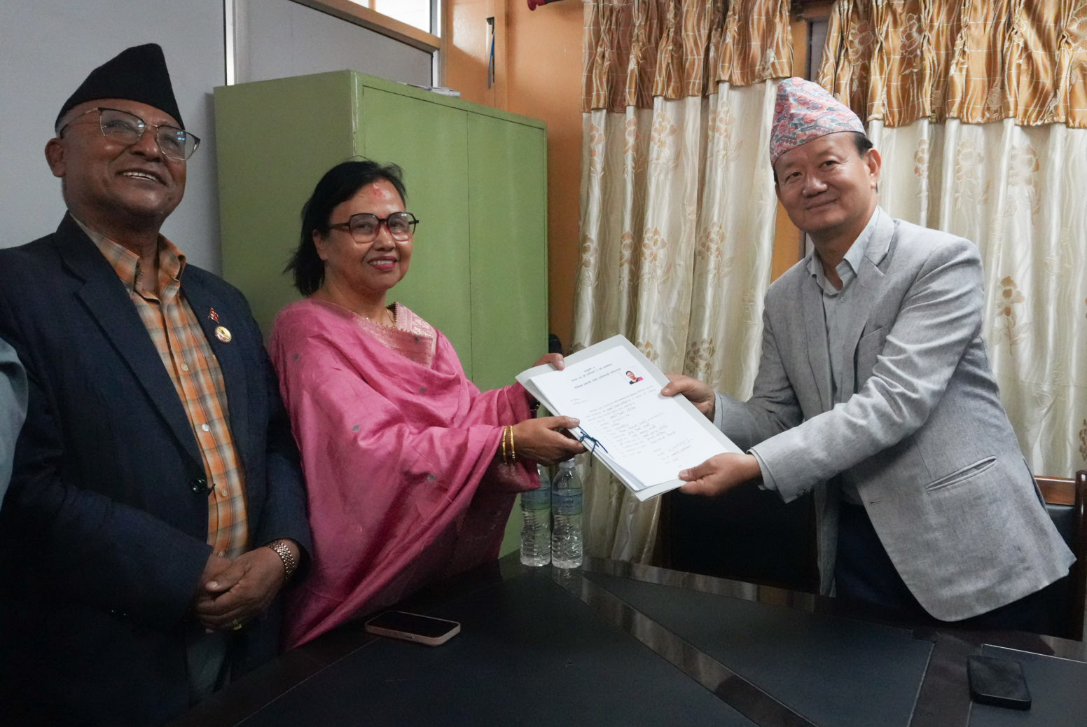 ईश्वरी न्यौपानेद्वारा राज्यव्यवस्था तथा सुशासन समिति सभापतिमा मनोनयन दर्ता