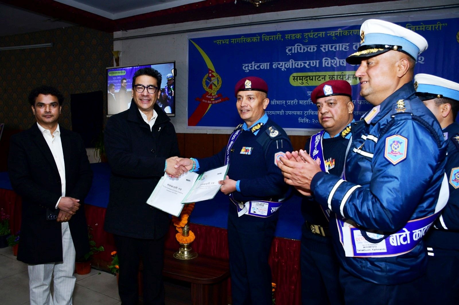 नाइमाले १ हजार ६ सय ५१ जना ट्राफिक प्रहरीलाई तालिम दिँदै, पहिलो चरणको तालिम ४ माघदेखि