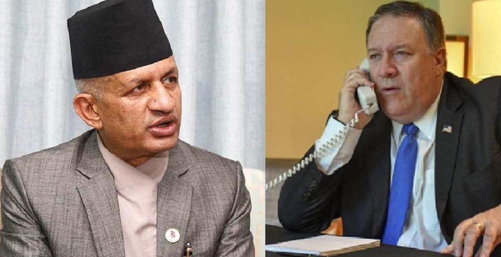 परराष्ट्रमन्त्री ज्ञवाली र अमेरिकी विदेशमन्त्रीबीच टेलिफोन वार्ता
