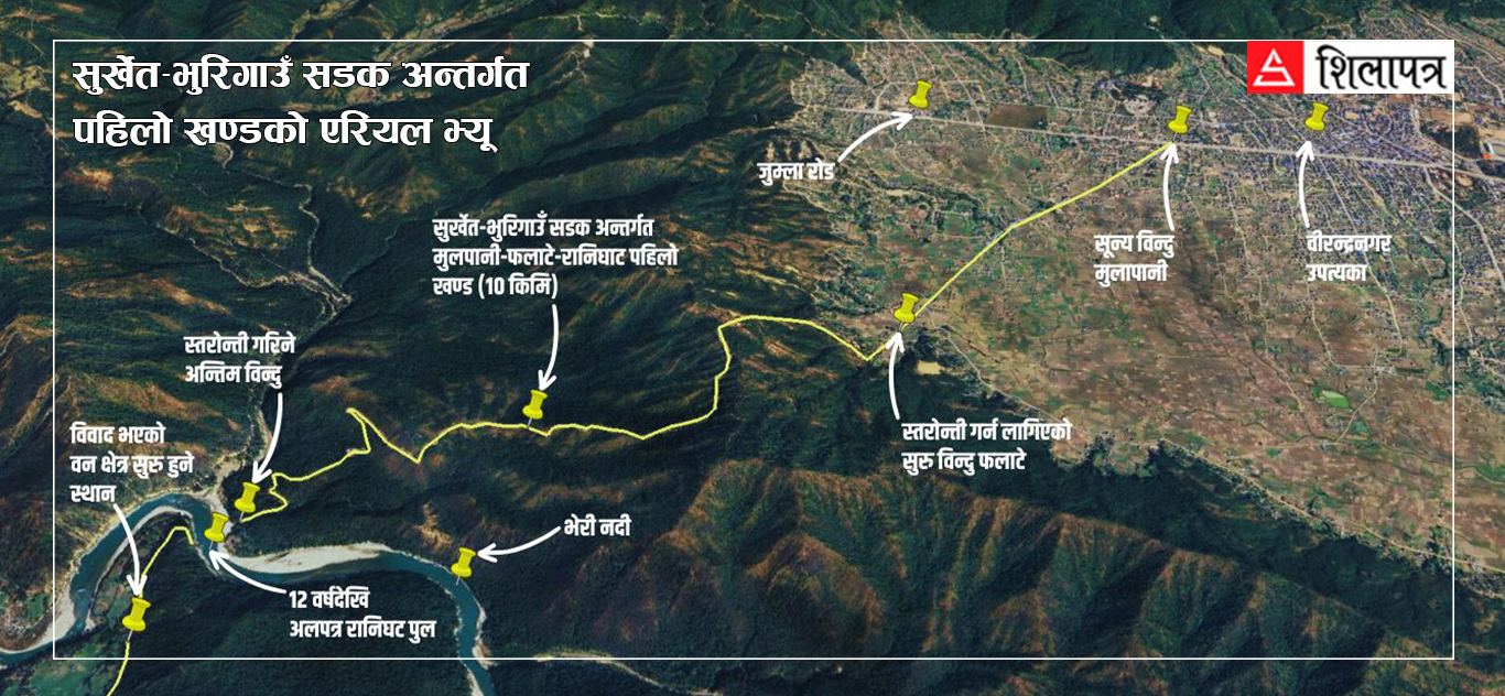सुरु भयो कर्णालीलाई तराईसँग छोटो दूरीमा जोड्ने मुलपानी–भुरीगाउँ सडकको स्तरोन्नति