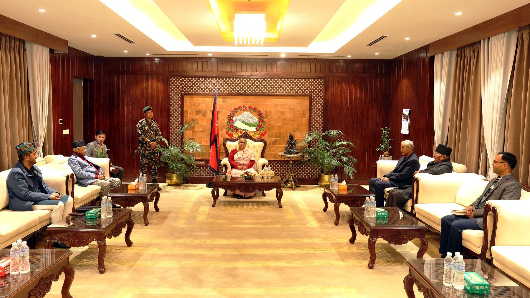 प्रधानमन्त्रीसँग भेटेपछि प्रमुख तीन दलका शीर्ष नेताले भने– सुरक्षाको वातावरण मिलाए हामी चुनावमा जान रेडी छौँ