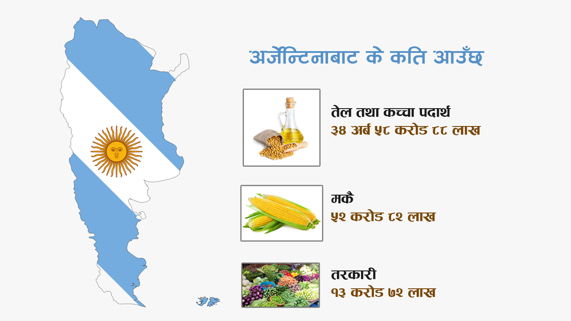 तेस्रो व्यापारिक साझेदार अर्जेन्टिना : नेपालले ज्याकेट र कार्पेट पठाउँछ, के-के ल्याउँछ ?