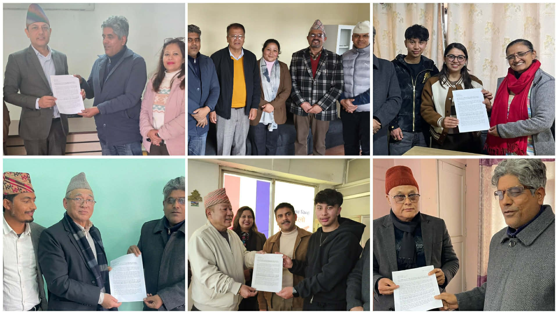 प्रमुख राजनीतिक दलसमक्ष अटोमोबाइल, दिगो सडक र सुरक्षित यातायातसम्बन्धी सुझावपत्र पेस