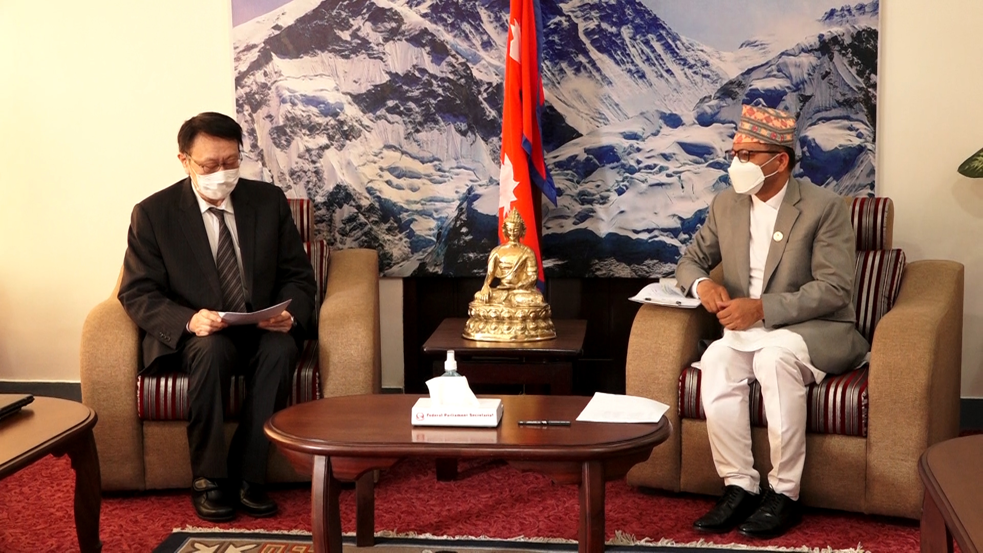 राष्ट्रियसभा अध्यक्ष र जापानका राजदूतबीच भेट