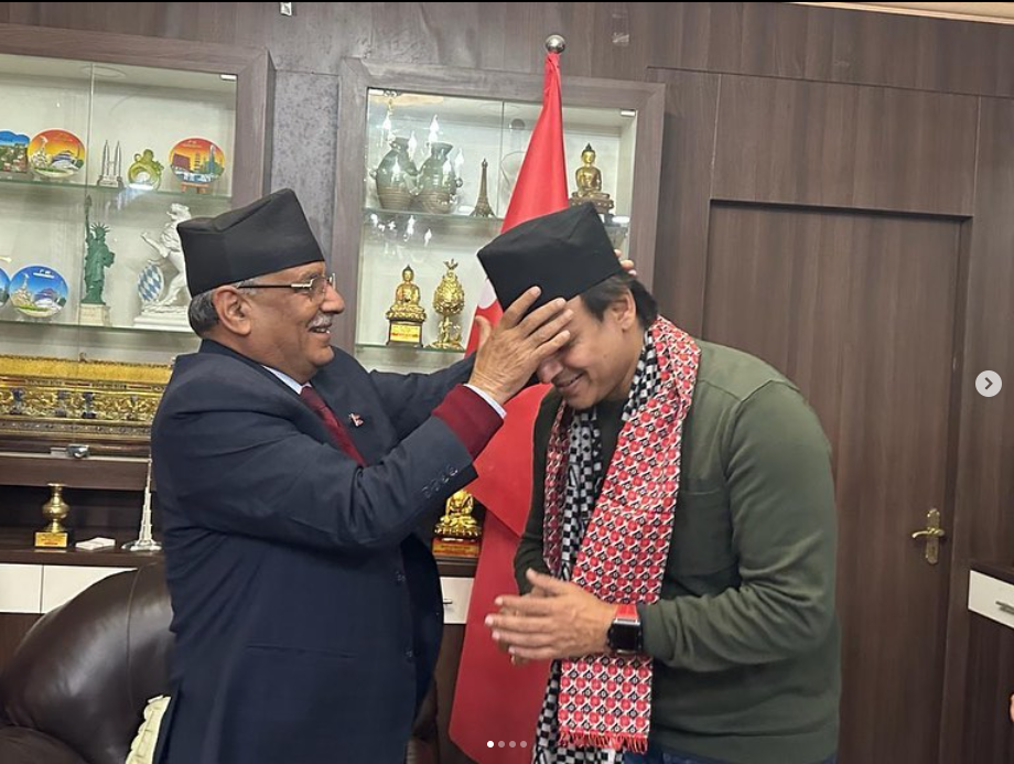 प्रचण्डलाई बधाई दिँदै बलिउड स्टार विवेक ओबरायले के लेखे ?