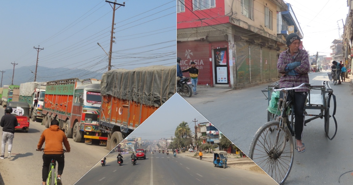 यस्तो देखियो चितवनमा आमहडतालको प्रभाव [फोटो फिचर]